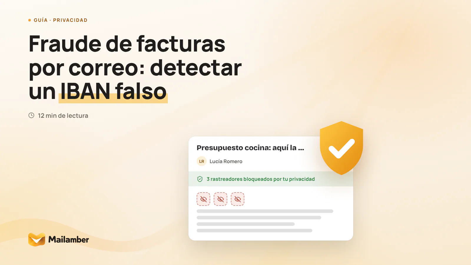 Persona revisando una factura y comprobando un IBAN antes de autorizar un pago